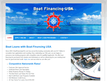 Tablet Screenshot of boatfinancingusa.com